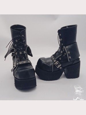 Punk Lolita Boots by Antaina (1435)